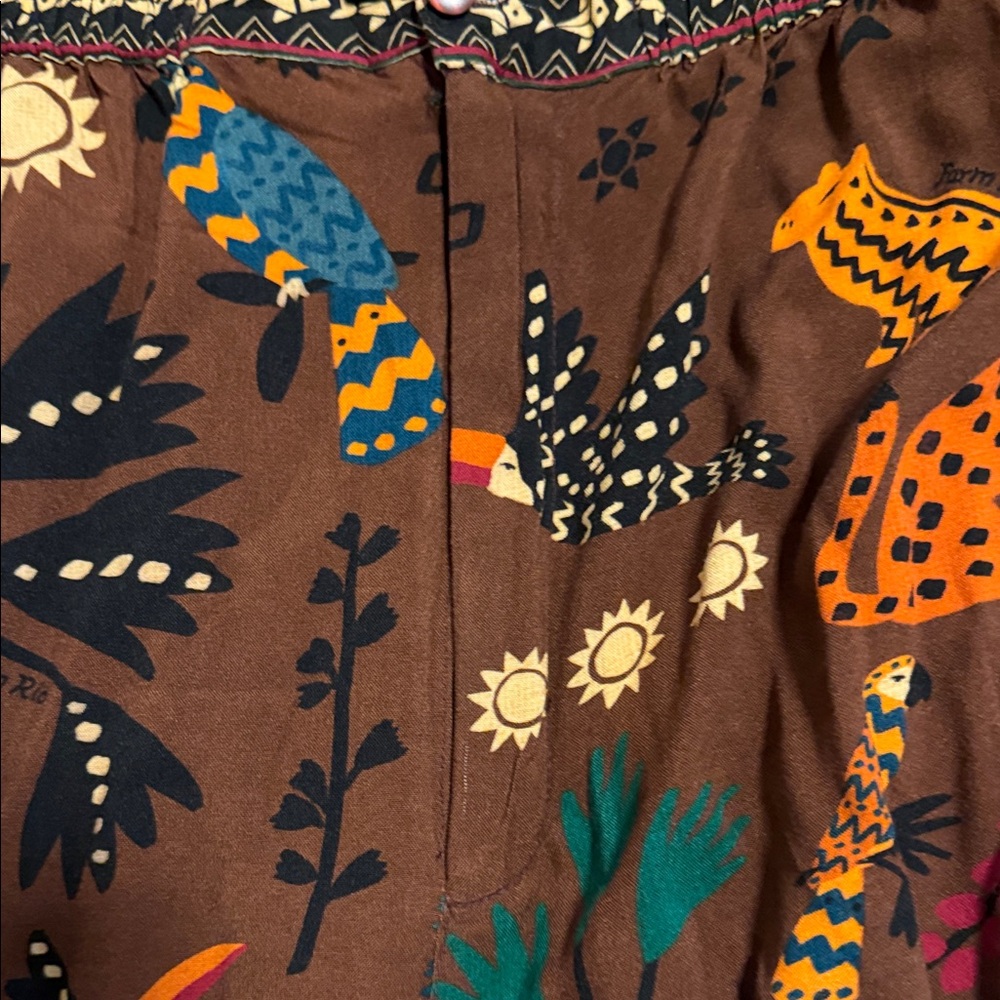 🌴FARM Rio Multicolor Animal Print Pants - Picture 3 of 6